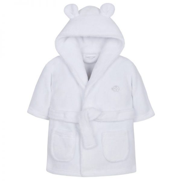 Luxury  Super Soft Baby Bath Robe WHITE - Image 4
